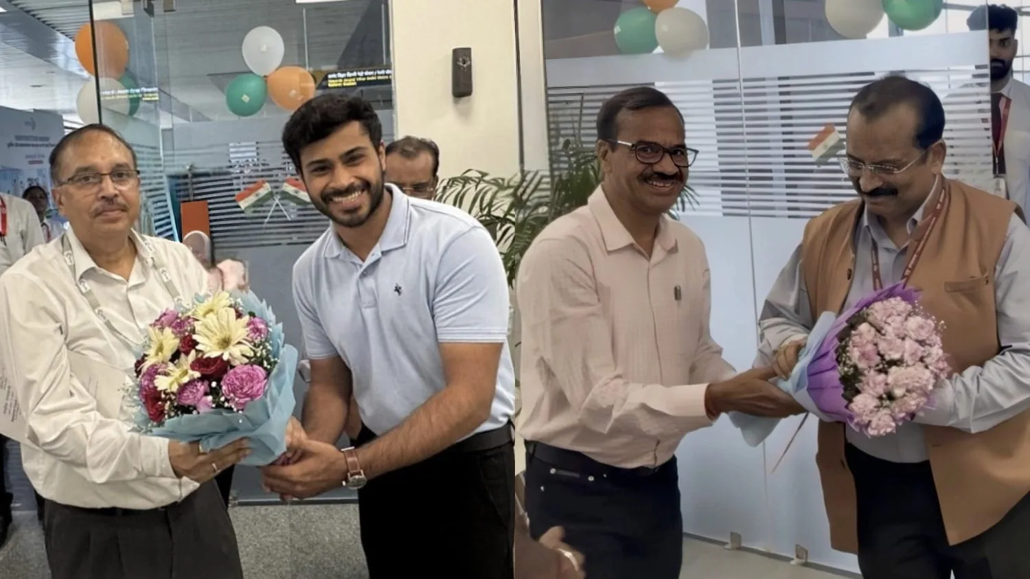 Welcoming Shri Shalabh Goel, Managing Director, NCRTC, at Terminal One